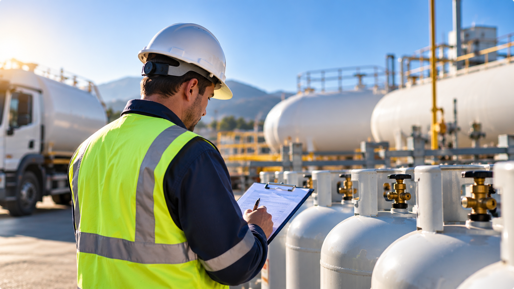 Distribuidor de gas revisando información operativa de interés para el sector en Chile.